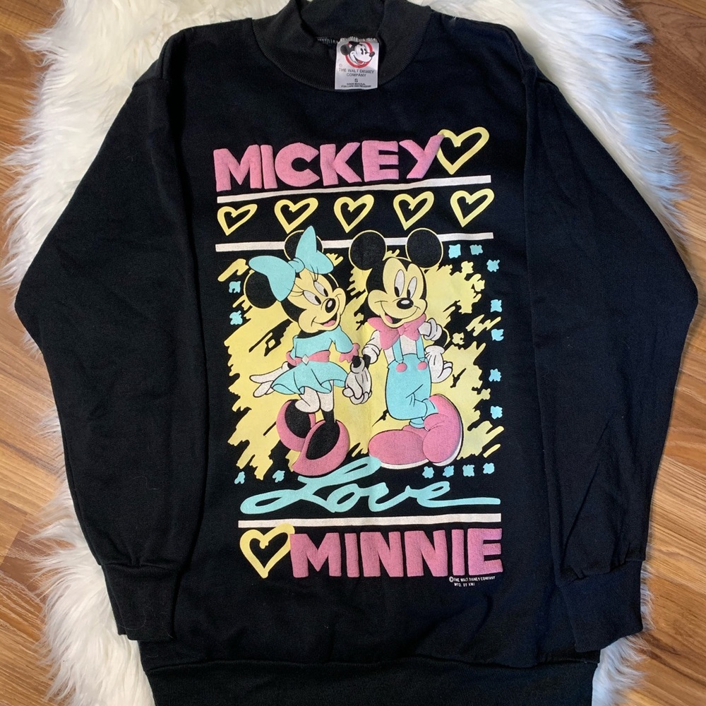 Vintage Mickey Minnie Mouse Sweatshirt